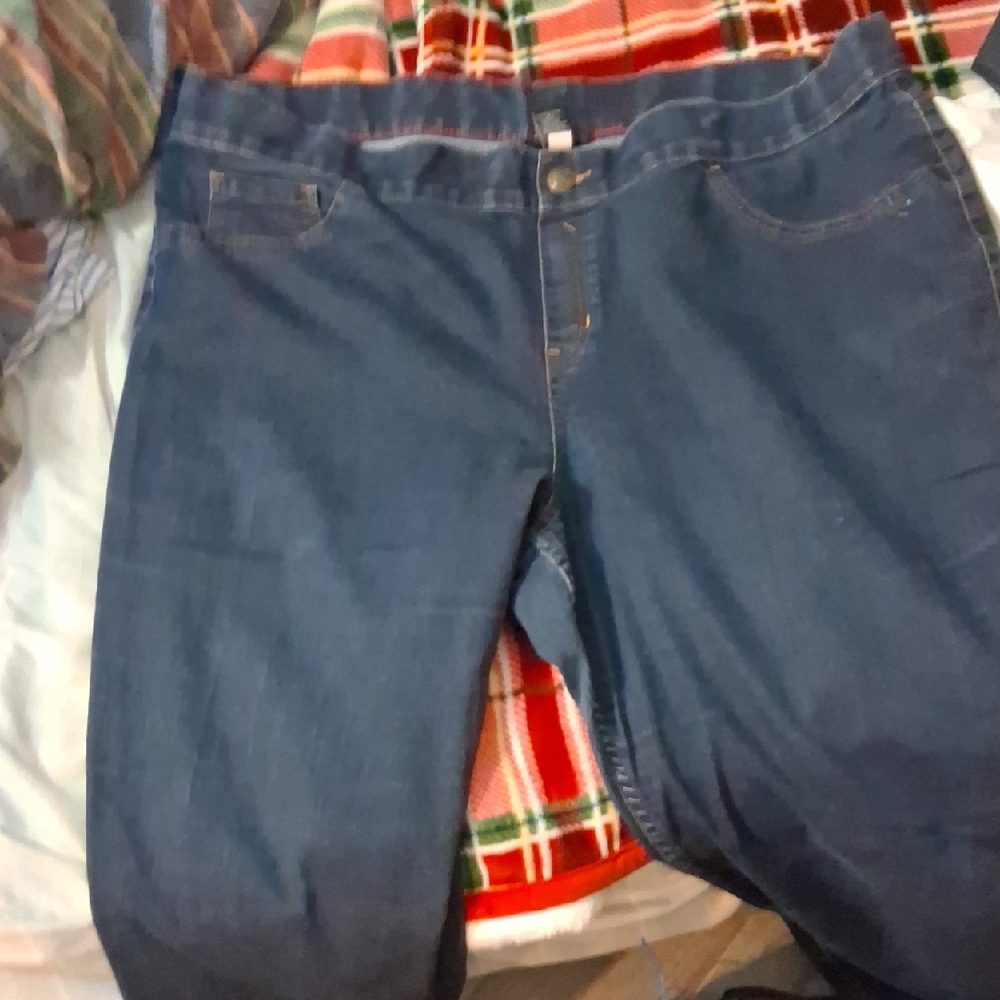 Lane Bryant Dark Blue Straight Leg Jeans